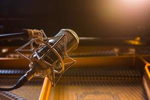 Bei Klavier- und Flügelaufnahmen sind Großmembran-Kondensatormikrofone zu empfehlen. © Shutterstock