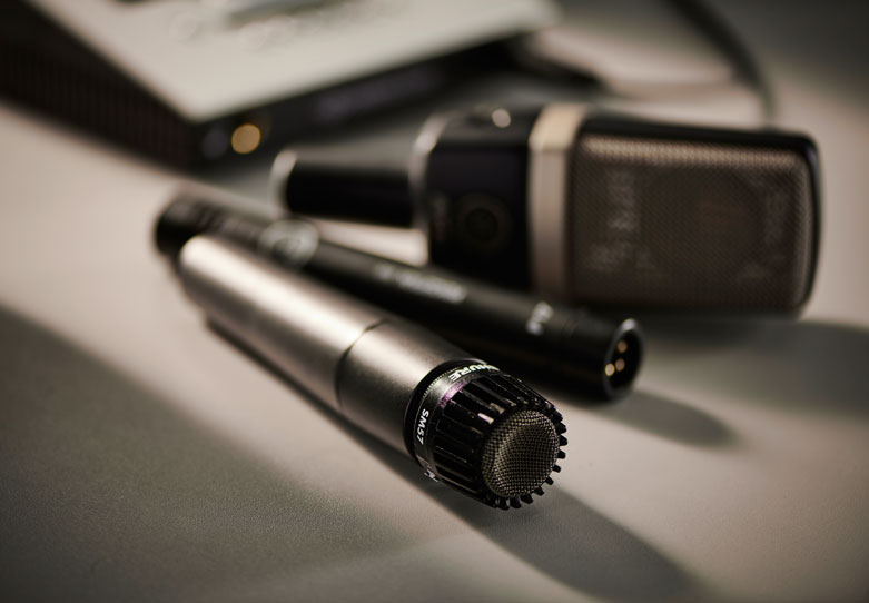 Der Klassiker unter den Instrumentenmikrofonen: das SM57 von Shure. © Shutterstock 